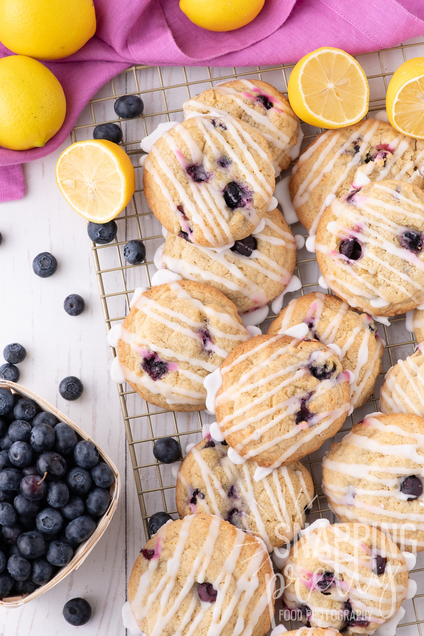 ㊀ SOLD - Lemon Blueberry Cookies Set No.1