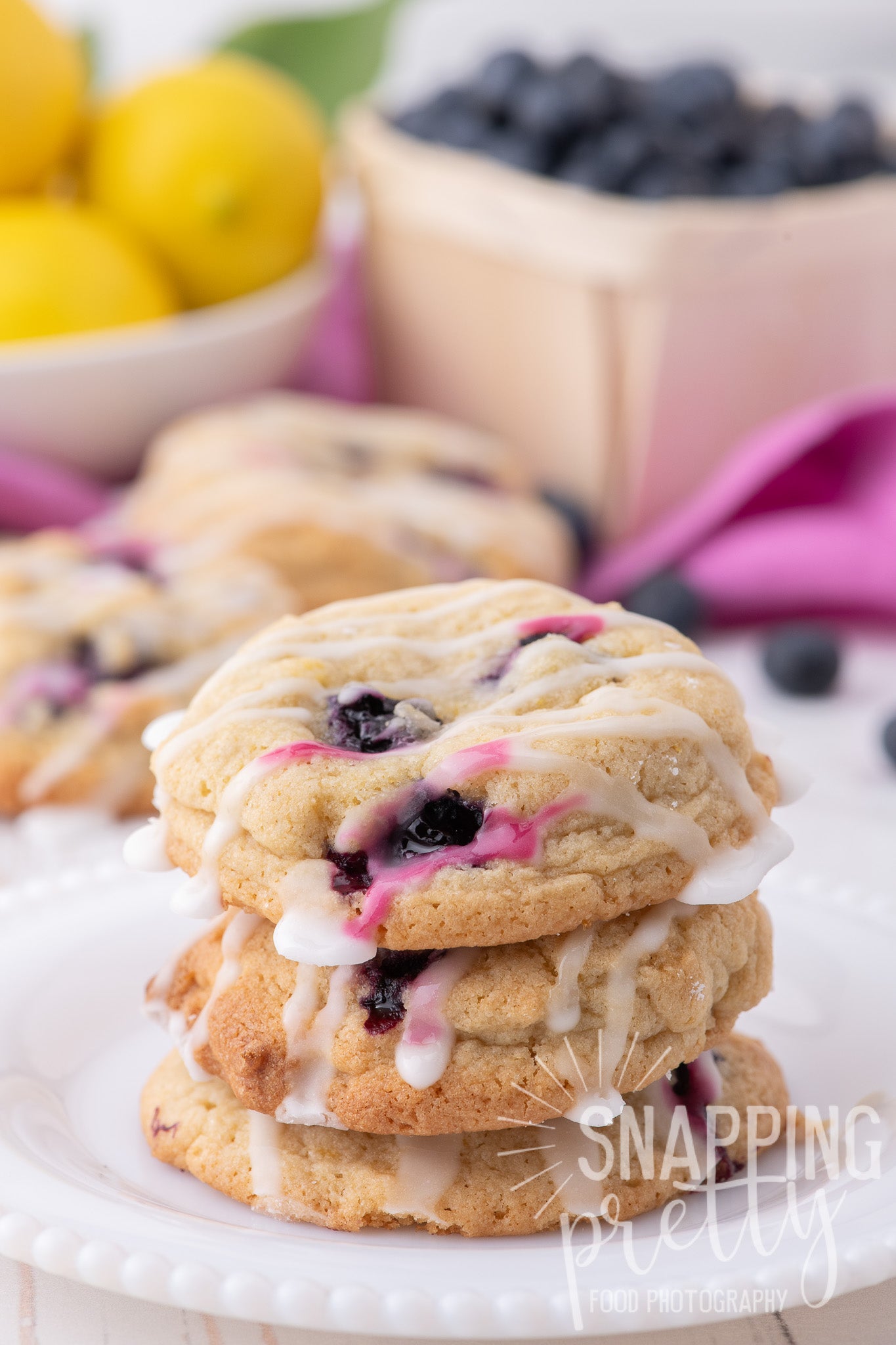 ㊀ SOLD - Lemon Blueberry Cookies Set No.1