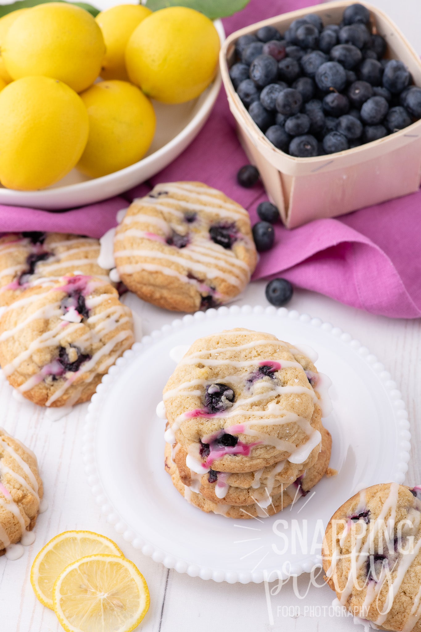 ㊀ SOLD - Lemon Blueberry Cookies Set No.1
