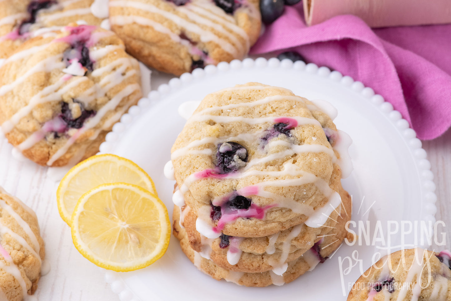 ㊀ SOLD - Lemon Blueberry Cookies Set No.1