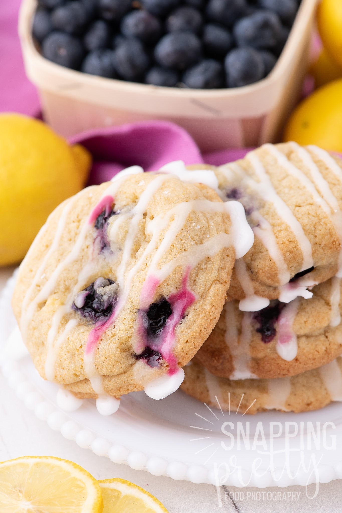 ㊀ SOLD - Lemon Blueberry Cookies Set No.1